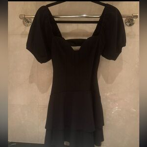 Sundays black mini dress